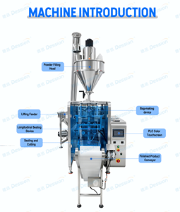 Máquina automática <span class=keywords><strong>de</strong></span> llenado y envasado <span class=keywords><strong>de</strong></span> <span class=keywords><strong>harina</strong></span> <span class=keywords><strong>de</strong></span> maíz sin gluten en bolsas <span class=keywords><strong>de</strong></span> 500g - Product Image 4