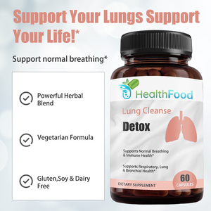 Fast Shipping Adults Lung Detox Cleanse Capsules for Respiratory Health Breathing Support Immunity Diet Natural Mullein Leaf - Product Image 6