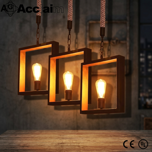 Black Rectangle LED Pendant <b>Light</b> E14 Bulb Base 3500K Warm White Fabric Shade Voice Control Adjustable Height Ra90 <b>Dining</b> - Product Image 5