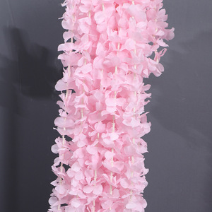 พวงมาลัยดอกกล้วยไม้ประดิษฐ์ ดอกไม้ผ้าไหม ตกแต่งเพดานงานแต่งงาน อุปกรณ์ประกอบฉากถ่ายภาพกลางแจ้ง ของตกแต่งบ้าน - Product Image 2