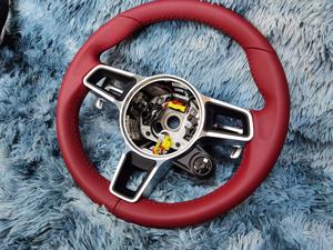 Volant de voiture en cuir rouge personnalisé pour <span class=keywords><strong>Porsche</strong></span> <span class=keywords><strong>Taycan</strong></span> J1 4 Turbo S <span class=keywords><strong>Cross</strong></span> GTS Sport Turismo Executive RWD <span class=keywords><strong>4S</strong></span> 2019 à maintenant - Product Image 2