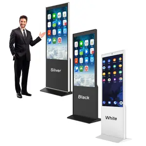 2024New Ultra Thin Design Android system 2k/4k Full Hd Floor Standing Lcd Advertising Display Monitor Advertising Players 49inch