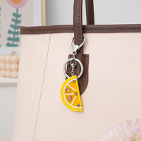 Fruit Citroen Plakjes String Kralen Tas Charme Decoratieve Sleutelhanger Accessoires