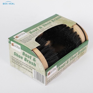 BDE Nuevo <span class=keywords><strong>cepillo</strong></span> para botas de zapatos para exteriores o interiores con raspador de nieve de madera para limpieza de zapatos Juego de <span class=keywords><strong>pulidor</strong></span> de zapatos - Product Image 3