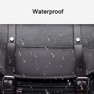 <span class=keywords><strong>Zaino</strong></span> da uomo retrò alla moda per computer, da viaggio, grande capacità, <span class=keywords><strong>idrorepellente</strong></span> in PU - Product Image 3
