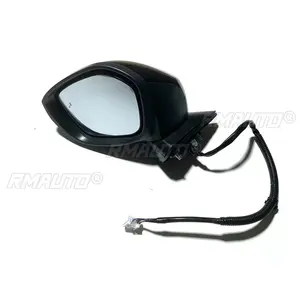 Para Honda Civic 2022-2023, conjunto de espejo retrovisor lateral del conductor con punto ciego, calefactable, eléctrico, 76208T20A21, 7 líneas, negro brillante - Product Image 2
