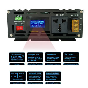 Saf sinüs dalga invertör 8000W 5000W 6000W DC12V 24V AC220V 50Hz 60Hz invertör güç dönüştürücü - Product Image 5