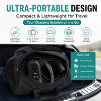 Chargeur EV portable 32A 7kW SAE J1772 Type 1, borne de recharge pour véhicule électrique de niveau 2 EVSE, prise NEMA 14-50 J-Plug, chargeur EV d'usine