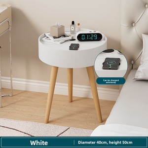 Nordic Round Wood Coffee <b>Table</b> Multicolor <b>Small</b> Modern Multifunctional Solid Wood Legs Living Bedroom Apartment Home Furniture - Product Image 6