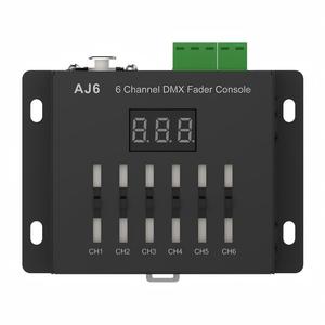 <span class=keywords><strong>Console</strong></span> de mixage <span class=keywords><strong>DMX</strong></span> à 6 <span class=keywords><strong>canaux</strong></span> AJ6 5-24VDC ou 3 piles AA, avec faders coulissants, pour décodeur <span class=keywords><strong>DMX</strong></span> - Product Image 4