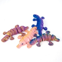 3D-Gedruckte Schnabeltier-Figur aus Seiden-PLA, Bewegliche Tierfigur, Fidget-Spielzeug der Meeres-Serie, Stressabbau-Sensorikmodell, Kundenspezifisches 7-Tage-Muster