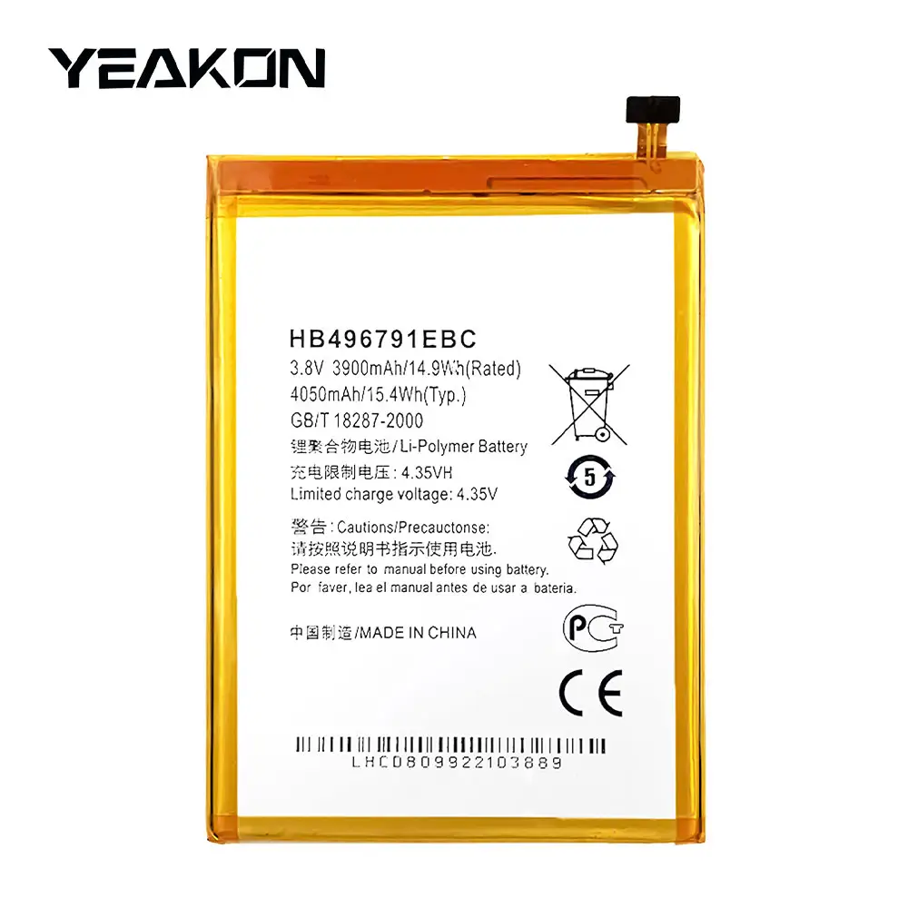 3.8V lithium titanate battery For Huawei Mate1 MT1-T00/U06 MT2-C00 mate2 HB496791EBC replacement batteries