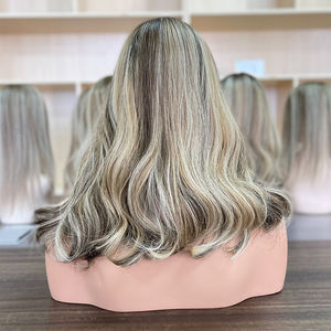 Topper de cheveux 100% vierges Remy européens, base en soie, demi-perruque, queue de cheval, donneur unique, sans colle, pour femmes, cheveux humains - Product Image 2