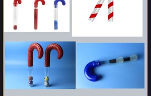Kunden spezifisches Recycling Matte Behälter flaschen PET Blowing Candy Cane Kunststoff verpackungs röhrchen flasche für Jelly Beans Chocolate Gummy - Product Image 4