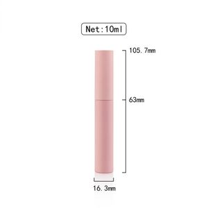 Cilindro largo Rosa tubo de máscara de pestañas delineador de ojos tubo Mascara de tubo con tapa de cepillo - Product Image 4