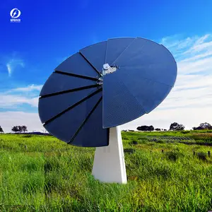 智能中国5KW太阳能发电系统，带太阳能轴跟踪系统和地面安装家用完整太阳能电池板机架
