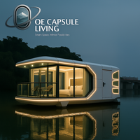 Capsule de couchage moderne en forme de conteneur - Conception pliable robuste pour l'extérieur, écologique et étanche