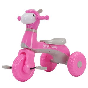 Stpower Kids Tricycle Pink <b>Plastic</b> <b>Wheels</b> Music 2 To 4 Years Balance Bike - Product Image 1