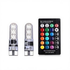 ไฟ LED สำหรับรถยนต์จากโรงงาน รุ่น T10 สีขาวนวล ซิลิโคนขนาดเล็ก ไฟส่องป้ายทะเบียน ไฟกระพริบ สำหรับมอเตอร์ไซค์ 12V 2W - Product Image 2