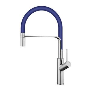 Different Colors Silicone Tube Deck Mounted Pull <b>Down</b> Kitchen Mixer Black Brass Single Handle Pull Out Kitchen AT9238BB Kitchen - Product Image 2