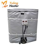 Gaine chauffante pour IBC 200L/1000L avec thermostat numérique réglable, élément chauffant flexible pour fûts d'huile