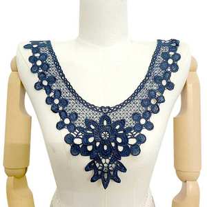 Apliques de Encaje Soluble en Agua, <span class=keywords><strong>Cuellos</strong></span> Falsos Bordados con Recortes 3D <span class=keywords><strong>para</strong></span> Blusas de Mujer - Product Image 4