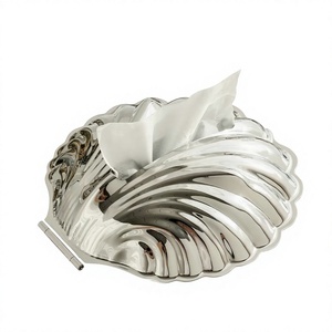 Portapañuelos de Metal de Lujo, Dispensador de Servilletas Decorativo para Mesa, Caja de Almacenamiento de Pañuelos Moderna para Hogar y Oficina - Product Image 1