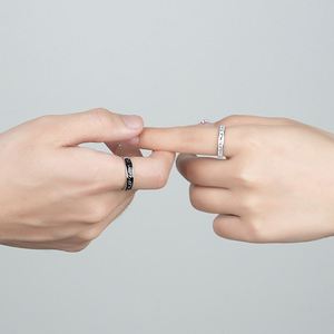 Latest Design Jewelry <b>Couple</b> <b>Rings</b> Wedding Finger Simple <b>Rings</b> Adjustable Whale Drip Creative Commemorative Jewelry <b>Ring</b> - Product Image 3