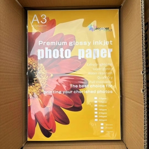 Trung Quốc Nhà máy siêu bóng màu sắc sống động không thấm nước cao cấp cao giấy ảnh bóng cho cho máy in phun in ấn - Product Image 5