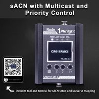 Pknight CR011R MK II 1-Port Bidirectionnel ArtNet SACN vers DMX512 Nœud d'affichage LED USB-C Compact pour Éclairage Scénique Garantie 1 An