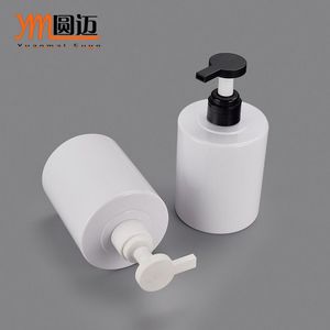 Yuanmai 500Ml White Pet Pump <b>Bottle</b> With Black Or White Pump Head For Lotion Shampoo Body Wash Travel Cosmetic <b>Bottle</b> - Product Image 1