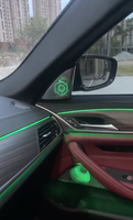 ICarsin untuk BMW Seri 5 G30 2018-2023 Lampu Ambient RGB LED Penutup Speaker Lampu Penutup Tweeter Depan Lampu Upgrade Trim Kit
