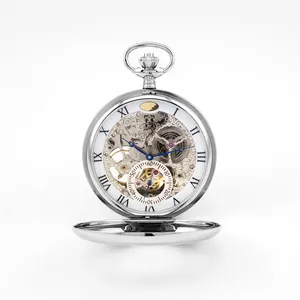 ساعات الجيب التلقائية المصنوعة من الفولاذ المقاوم للصدأ 316L المصنوعة حسب الطلب من مصنع الساعات - Product Image 1