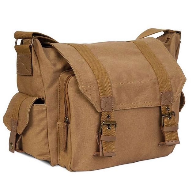BSCI Factory Lightweight Waterproof Nylon DSLR SLR Shockproof Camera Shoulder Messenger Bag Compatible for Canon Sony Nikon