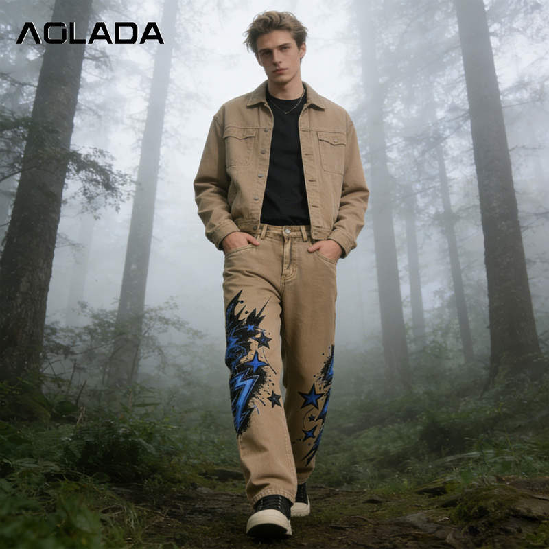 Classic Regular Fit Denim Jeans Men