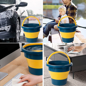 Collapsible Folding <b>Bucket</b> 5L 10L 17L Portable Durable Multi Purpose Car Wash Outdoor Fishing Household Storage <b>Bucket</b> - Product Image 1