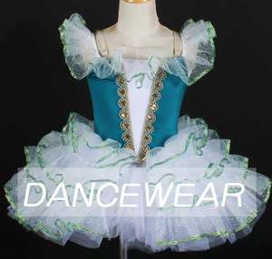 4562 jolies filles ballerine danse vêtements d'entraînement filles Ballet débardeur Tutu robe - Product Image 2