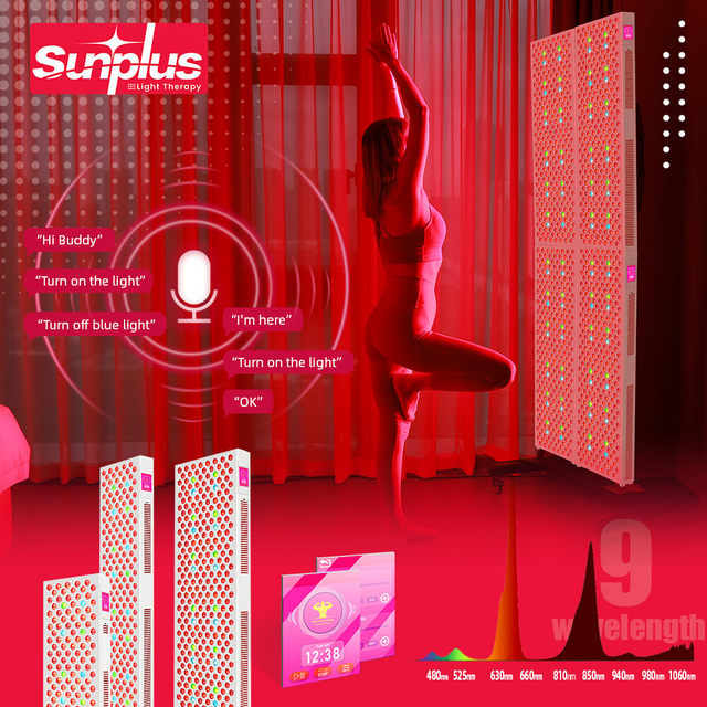 New Fashion Red Light Therapy Panel 9 Wavelengths Bed Adjustable Stand Full Body Red Light Therapy Panel Factory China