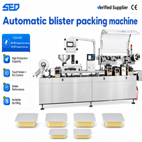 Machine d'emballage sous blister pour comprimés de miel en aluminium, certifiée CE, en acier inoxydable 316, à commande PLC, faible bruit, facile à nettoyer