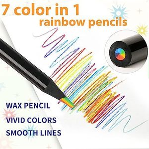 New Listing 12 Pieces Rainbow <strong>Pencils</strong>, Jumbo <strong>Colored</strong> <strong>Pencils</strong> for Christmas Gifts Stocking Stuffers, Pre-sharpened