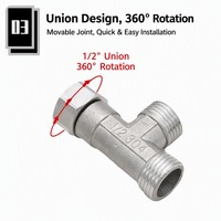 Raccord en T égal en acier inoxydable 304 OEM, moulé par investissement, fileté BSPP BSPT, 1/2, 3/4, 1 pouce, DN15, DN20, DN25, en stock pour l'eau