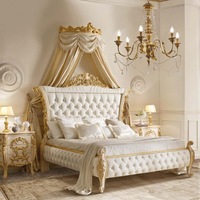 Ensembles de chambre à coucher d'hôtel de haute qualité Ensembles de chambre à coucher de luxe en bois lit king queen