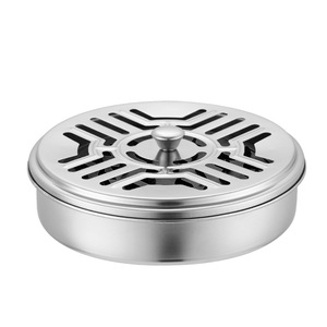 Stainless Steel Mosquito Coil <b>Holder</b> With Lid For Outdoor Use Eco Friendly Insect Repellent Box - Product Image 5