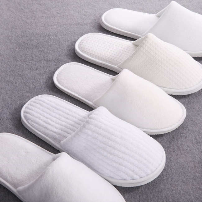Zapatillas de Hotel de terciopelo lavables para invitados de Hotel de cuatro estaciones