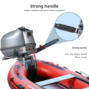Nouveau moteur de pêche à la traîne 4,41 kW 2 temps 6 CV à télécommande, refroidi par eau, à essence, certifié CE, pour bateau et marine - Product Image 1