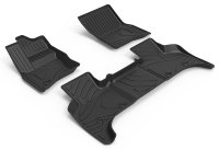 Tapis de sol de voiture en TPE 3D personnalisés avec logo, ensemble complet toutes saisons pour Land Rover Defender 110 (5 portes, 5 places) 2020-2026