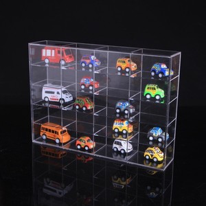 Scatola Espositiva per Modellini di Auto in Cristallo Acrilico Trasparente Vetro Organico a 30 Scomparti e Portagioie - Product Image 2