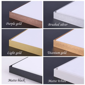 Cadre photo flottant en alliage d'aluminium noir <span class=keywords><strong>brossé</strong></span> mat moderne, écologique, non assemblé, directement de l'usine OEM/ODM certifiée BSCI - Product Image 5