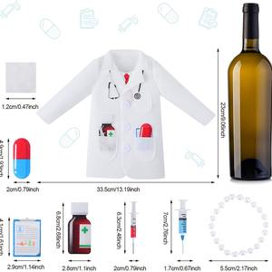 2025 nueva funda de botella de vino de fieltro bolsa de regalo de médico bolsa de abrigo de vino con corbata cerveza de abogado para graduación de practicante - Product Image 5