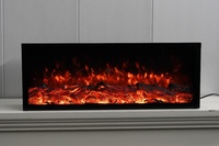 Cheminée électrique linéaire murale intelligente de 100 cm, moderne, multicolore, avec insert, certifiée CE, pour intérieur – Nouveauté en promotion